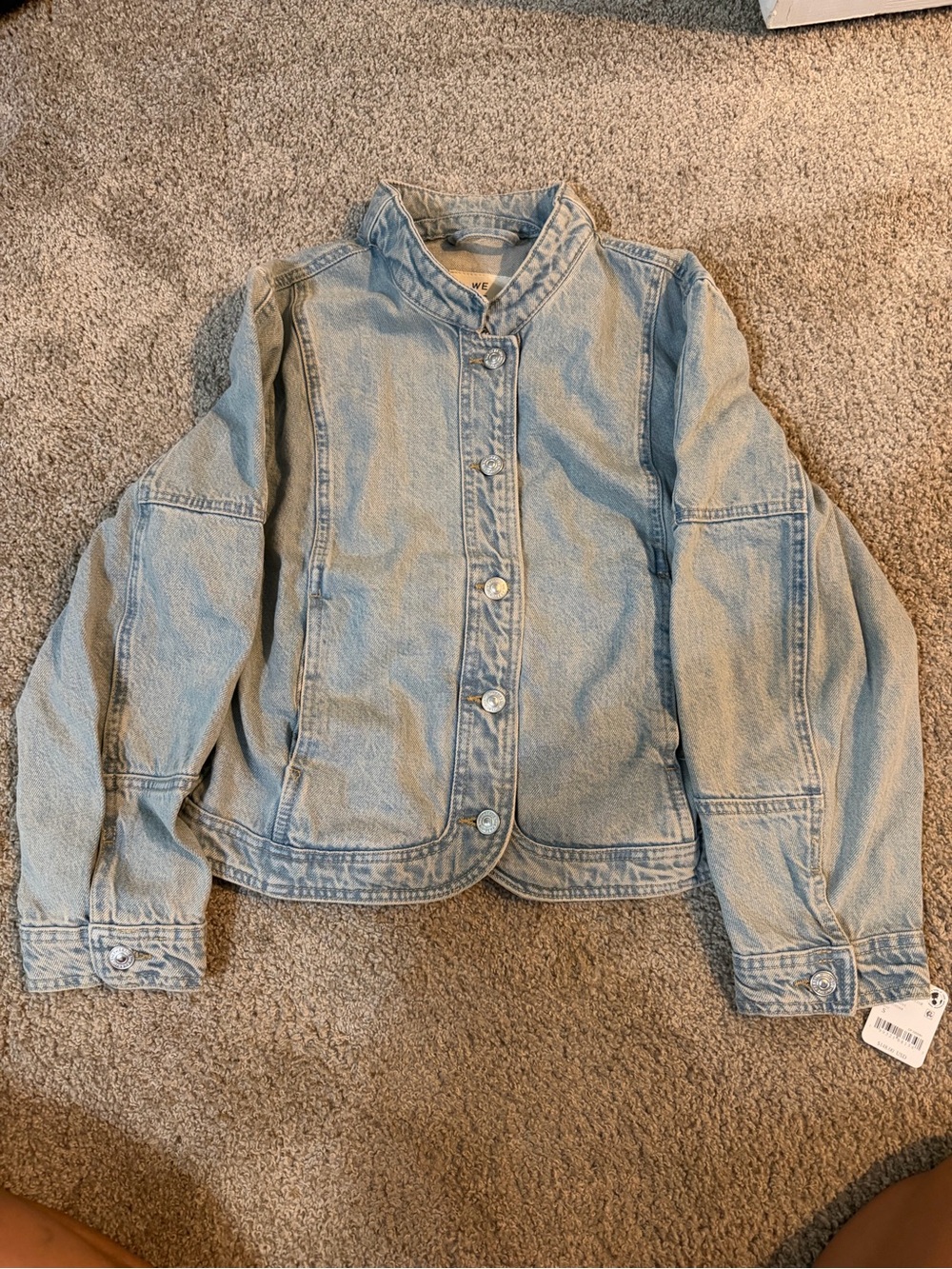 Free People denim jacket vanilla breeze - Picture 4 of 6